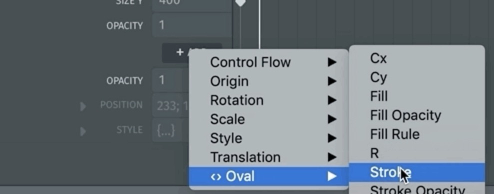 Animating the stroke property in Haiku